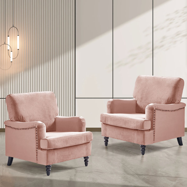 Rosdorf Park 33.46'' Wide Velvet Armchair Wayfair